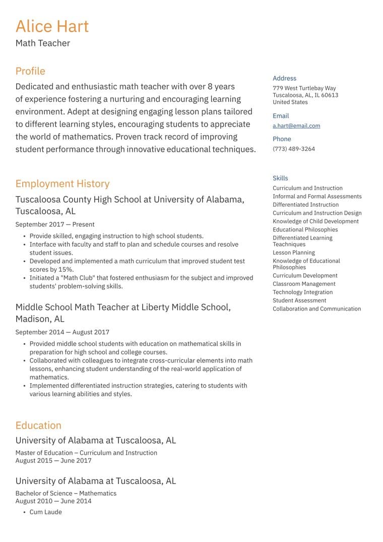 Brussels resume template