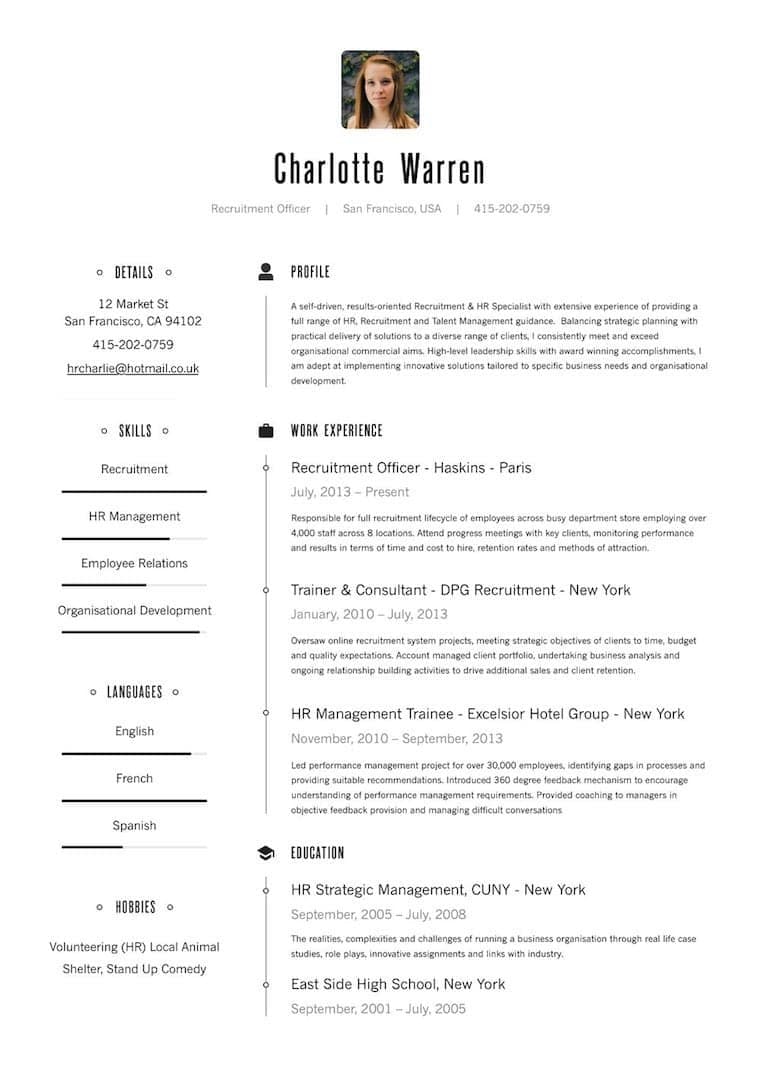 New York resume template